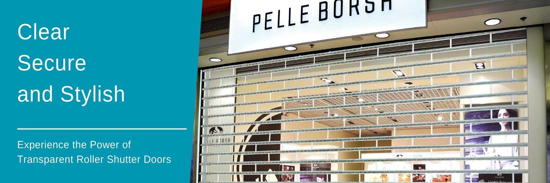 calidad Puerta de persiana de rodillo transparente fábrica